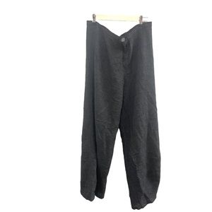 Heteroolite gray wool blend high waisted wide leg pants slacks 16